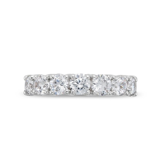 1-1/2 CT. T.w. Seven Stone Certified Lab-Grown Diamond Anniversary Band in 14K White Gold (F/Si2)