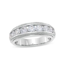2 CT. T.W. Lab-Grown Diamond Band in 14K White Gold (F/SI2)