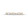 Thumbnail Image 4 of 5/8 CT. T.W. Certified Oval and Round Diamond Alternating Anniversary Band in 14K Gold (I/SI2)
