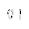 Thumbnail Image 1 of PDPAOLA™ at Zales 15.0mm Half Heart-Shaped Hoop Earrings in Sterling Silver