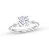 Thumbnail Image 1 of 2-1/4 CT. T.W. Certified Lab-Grown Diamond Station Engagement Ring in 14K White Gold (F/SI2)