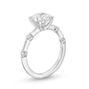 Thumbnail Image 3 of 2-1/4 CT. T.W. Certified Lab-Grown Diamond Station Engagement Ring in 14K White Gold (F/SI2)