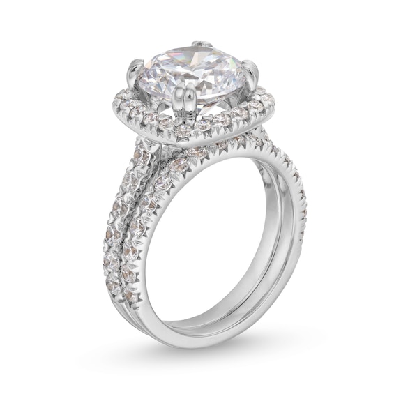 5-1/2 CT. T.w. Certified Lab-Grown Diamond Framed Bridal Set in 14K White Gold (I/Si2)