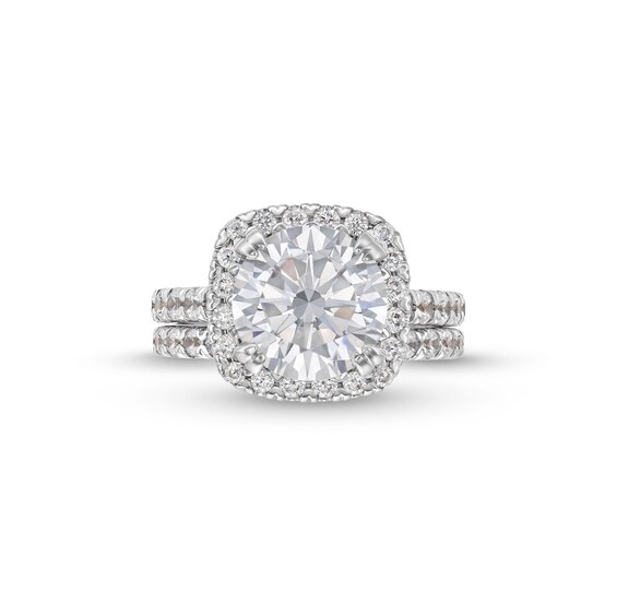 5-1/2 CT. T.w. Certified Lab-Grown Diamond Framed Bridal Set in 14K White Gold (I/Si2)
