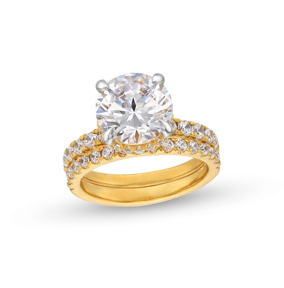 5-1/4 CT. T.w. Certified Lab-Created Diamond Bridal Set in 14K Gold (I/Si2)