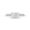 Thumbnail Image 3 of 1-3/4 CT. T.W. Certified Emerald-Cut Lab-Created Diamond East-West Engagement Ring in 14K White Gold (F/SI2)