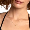 Thumbnail Image 2 of PDPAOLA™ at Zales Cubic Zirconia and Teardrop Charm Necklace in Sterling Silver with 18K Gold Plate - 19.5"