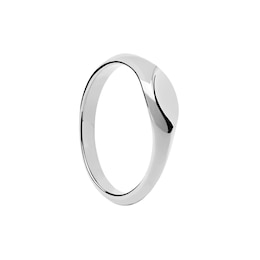 PDPAOLA™ at Zales Marquise-Shaped Signet Ring in Sterling Silver