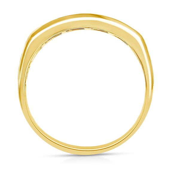 1/2 CT. T.w. Diamond Two-Row Band in 10K Gold