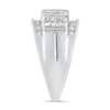 Thumbnail Image 2 of 2 CT. T.W. Diamond Double Row Columns Ring in 10K White Gold