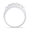 Thumbnail Image 3 of 2 CT. T.W. Diamond Double Row Columns Ring in 10K White Gold