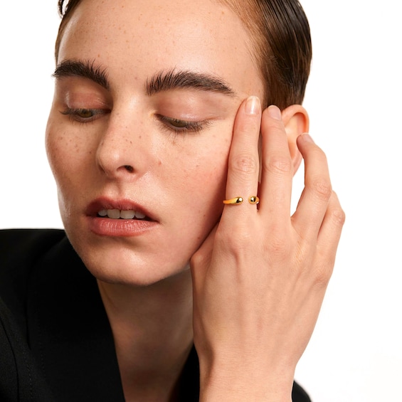 PDPAOLAâ¢ at Zales Open Shank Ring in Sterling Silver with 18K Gold Plate