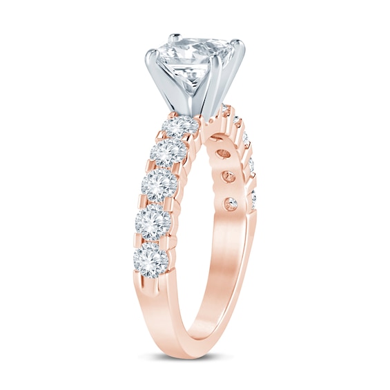 2 CT. T.w. Princess-Cut Diamond Engagement Ring in 14K Rose Gold (I/I2)