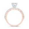 Thumbnail Image 4 of 2 CT. T.W. Princess-Cut Diamond Engagement Ring in 14K Rose Gold (I/I2)