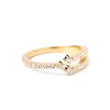 Thumbnail Image 3 of PDPAOLA™ at Zales Cubic Zirconia Triple Row Open Shank Ring in Sterling Silver with 18K Gold Plate