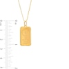 Thumbnail Image 2 of 2 Gram Ingot Bar Pendant in 14K and 24K Gold