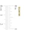 Thumbnail Image 3 of Peridot Huggie Hoop Earrings in 10K Gold