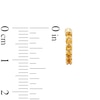 Thumbnail Image 3 of Citrine Huggie Hoop Earrings in 10K Gold