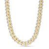 Thumbnail Image 1 of Zales x Alessi Domenico 12-3/4 CT. T.W. Diamond Miami Cuban Chain Necklace in 18K Gold - 22"