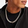 Thumbnail Image 5 of Zales x Alessi Domenico 12-3/4 CT. T.W. Diamond Miami Cuban Chain Necklace in 18K Gold - 22"