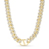 Thumbnail Image 6 of Zales x Alessi Domenico 12-3/4 CT. T.W. Diamond Miami Cuban Chain Necklace in 18K Gold - 22"