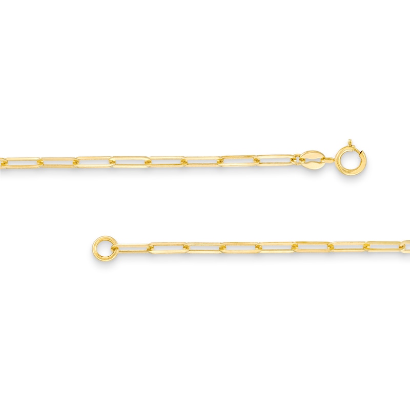 Main Image 3 of Heart-Shaped Disc Charm Bracelet in Hollow 10K Gold - 7.25"