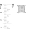 Thumbnail Image 2 of 1/10 CT. T.W. Diamond Concave Frame Stud Earrings in 10K White Gold