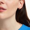 Thumbnail Image 1 of Blue Lab-Created Sapphire Huggie Hoop Earrings in 10K Gold