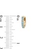 Thumbnail Image 3 of Swiss Blue Topaz Huggie Hoop Earrings in 10K Gold