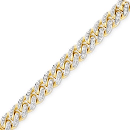 Zales x Alessi Domenico 2 CT. T.W. Diamond Miami Cuban Chain Bracelet in 18K Gold - 7&quot;