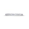 Thumbnail Image 4 of 3/4 CT. T.W. Princess-Cut and Round Diamond Alternating Anniversary Band in 14K White Gold