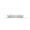Thumbnail Image 4 of 5/8 CT. T.W. Emerald-Cut and Round Diamond Alternating Double Row Anniversary Band in 14K White Gold