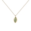 Thumbnail Image 1 of PDPAOLA™ at Zales Marquise-Cut Aventurine Solitaire Pendant in Sterling Silver with 18K Gold Plate - 19.5"