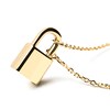 Thumbnail Image 3 of PDPAOLA™ at Zales Lock Necklace in Sterling Silver with 18K Gold Plate - 19.5"
