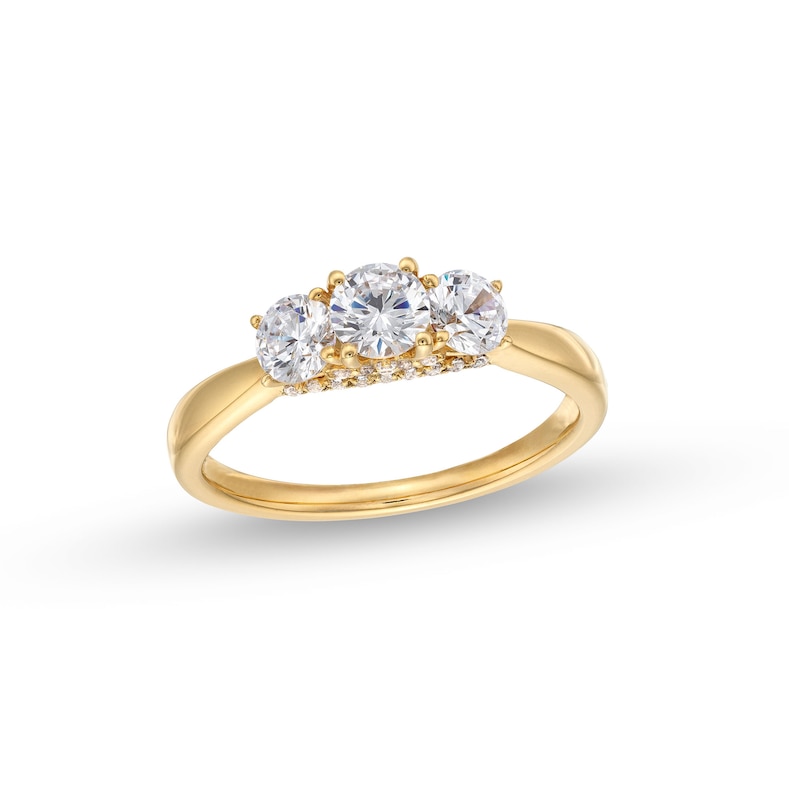 Main Image 1 of 1 CT. T.W. Diamond Past Present Future® Engagement Ring in 14K Gold