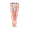 Thumbnail Image 2 of 1/2 CT. T.W. Champagne and White Diamond Band in 10K Rose Gold