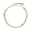 Thumbnail Image 1 of PDPAOLA™ at Zales 0.4mm Paper Clip Chain Bracelet in Sterling Silver with 18K Gold Plate