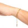 Thumbnail Image 2 of PDPAOLA™ at Zales 0.4mm Paper Clip Chain Bracelet in Sterling Silver with 18K Gold Plate
