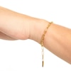 Thumbnail Image 1 of PDPAOLA™ at Zales 0.4mm Paper Clip Chain Bracelet in Sterling Silver with 18K Gold Plate