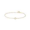 Thumbnail Image 1 of PDPAOLA™ at Zales Radiant-Cut and Round Cubic Zirconia Bracelet in Sterling Silver with 18K Gold Plate