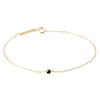 Thumbnail Image 1 of PDPAOLA™ at Zales Black Cubic Zirconia Solitaire Bracelet in Sterling Silver with 18K Gold Plate