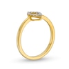 Thumbnail Image 3 of 1/10 CT. T.W. Diamond Marquise Outline Ring in 10K Gold