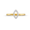 Thumbnail Image 4 of 1/10 CT. T.W. Diamond Marquise Outline Ring in 10K Gold