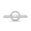 Thumbnail Image 4 of 1/10 CT. T.W. Diamond Open Circle Ring in Sterling Silver
