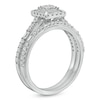 Thumbnail Image 3 of 1/2 CT. T.W. Multi-Diamond Composite Frame Bridal Set in 10K White Gold