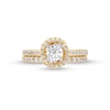 Thumbnail Image 4 of 1-1/6 CT. T.W. Diamond Swirl Frame Bridal Set in 14K Gold