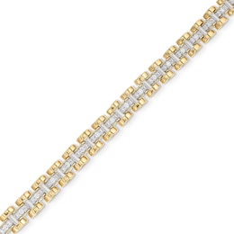 2 CT. T.W. Diamond Link Bracelet in 10K Gold - 7"