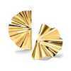 Thumbnail Image 0 of Zales x SOKO Bidu Fanned Stud Earrings in Brass with 24K Gold Plate