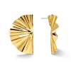 Thumbnail Image 3 of Zales x SOKO Bidu Fanned Stud Earrings in Brass with 24K Gold Plate