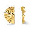 Thumbnail Image 2 of Zales x SOKO Bidu Fanned Stud Earrings in Brass with 24K Gold Plate